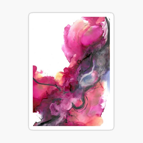 In full bloom - Abstract Art  Sticker
