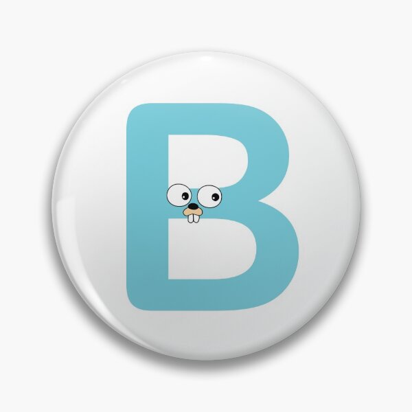Aperçu de l'œuvre Bleu Go Lang Gopher Lettre B créée et vendue par codingpotato.