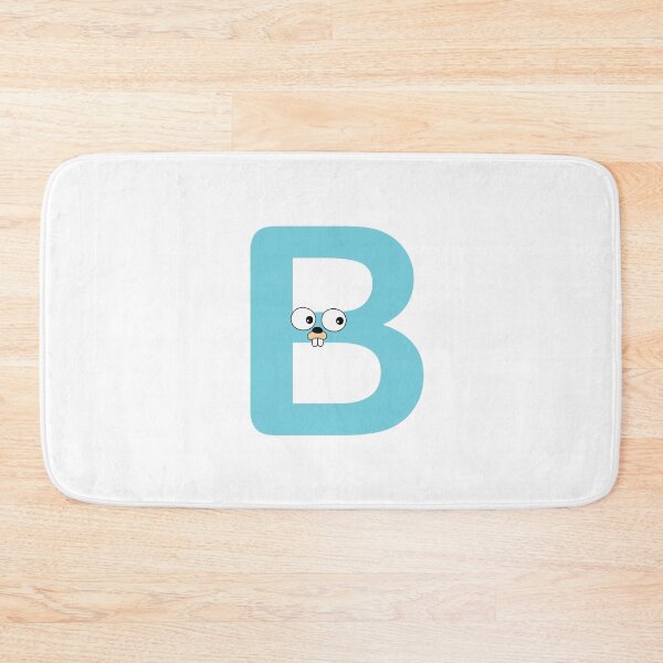 Item preview, Blue Go Lang Gopher Letter B designed and sold by codingpotato.