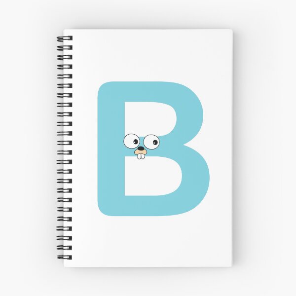 Item preview, Blue Go Lang Gopher Letter B designed and sold by codingpotato.