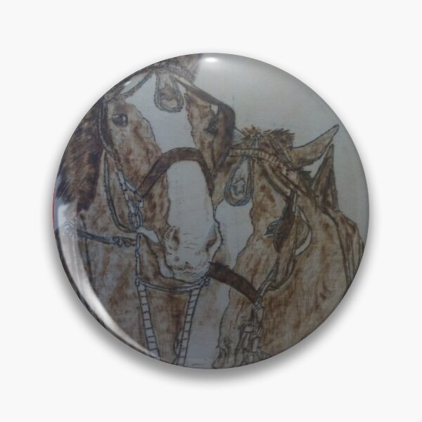 Item preview, Clydesdale Horses Pyrography designed and sold by HermesRy.