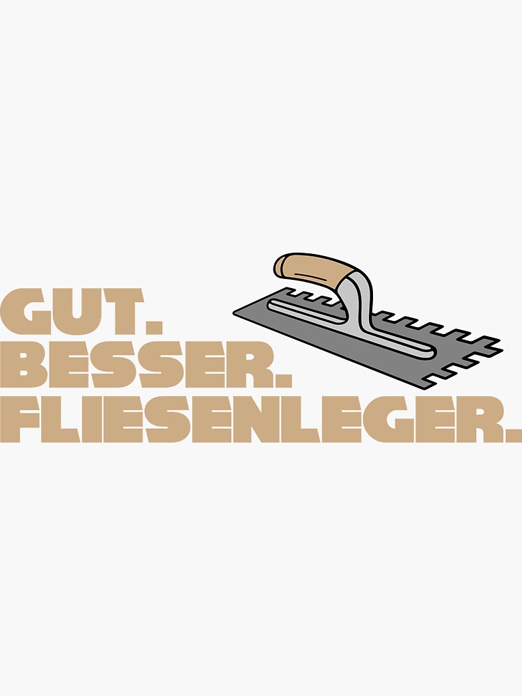 "Fliesenleger Geschenk" Sticker von eiwo87 Redbubble