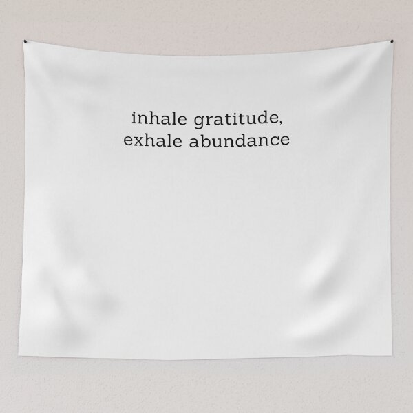 Item preview, inhale gratitude, exhale abundance designed and sold by manifestation-.