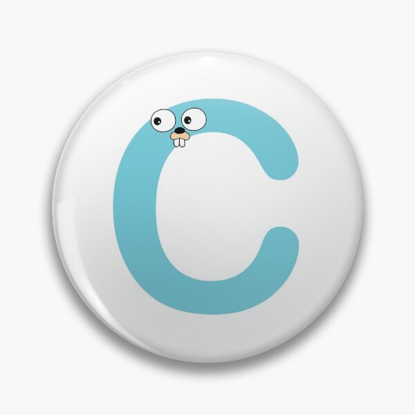 Aperçu de l'œuvre Lettre C bleu Go Lang Gopher créée et vendue par codingpotato.