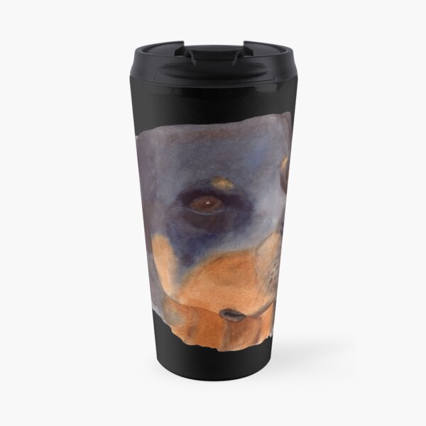 Obedient Rottweiler Travel Coffee Mug