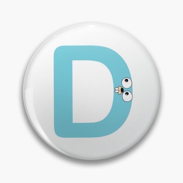 Aperçu de l'œuvre Blue Go Lang Gopher Lettre D créée et vendue par codingpotato.