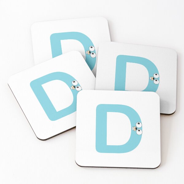 Item preview, Blue Go Lang Gopher Letter D designed and sold by codingpotato.