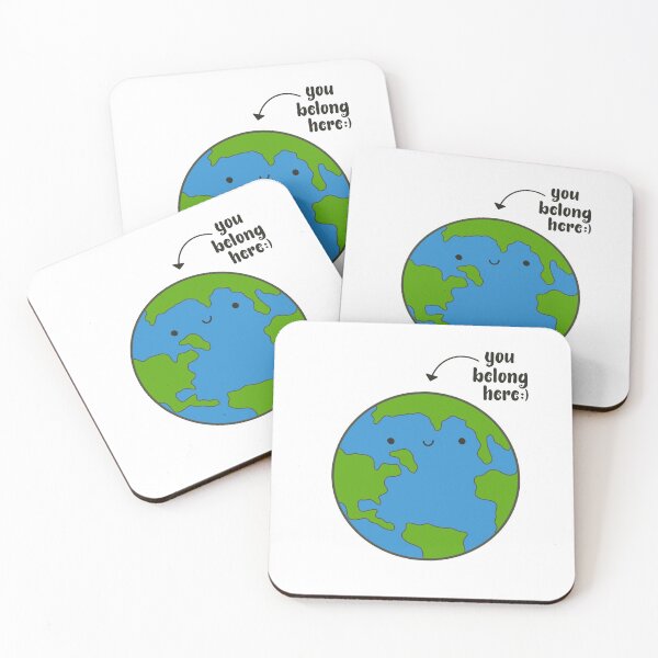 Item preview, you belong here, earth doodle, motivational design designed and sold by robinverheul.