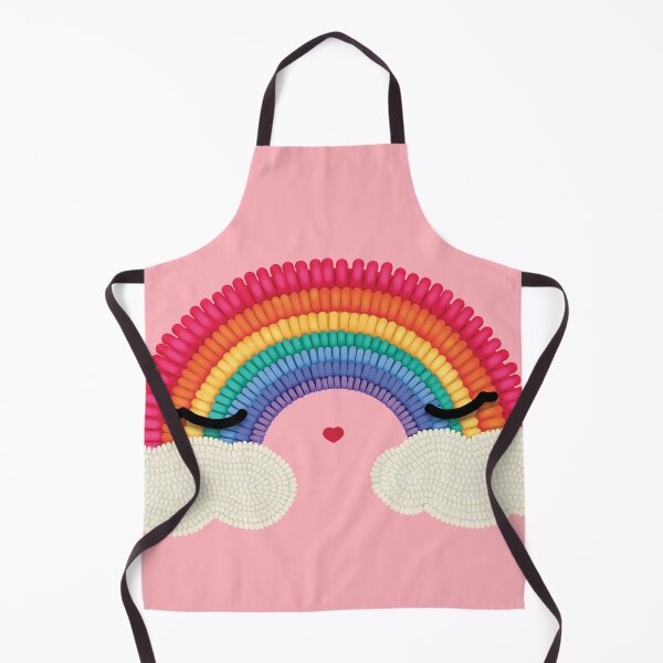 Item preview, Whimsical Textured Rainbow with Sleepy Clouds designed and sold by Karin Taylor.