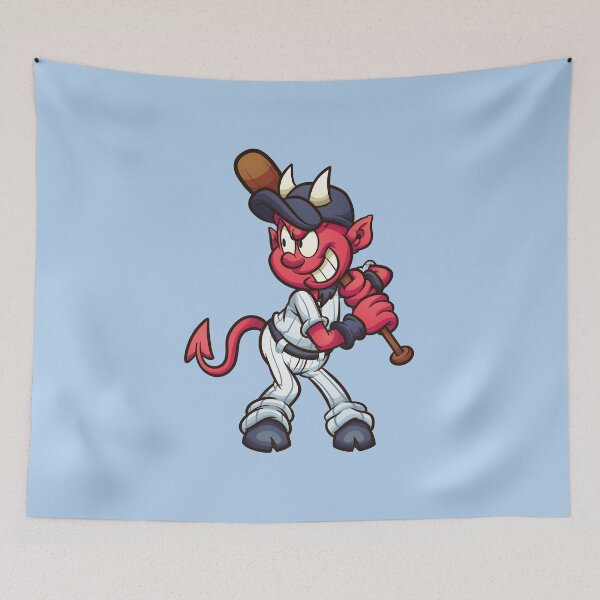 Item preview, Baseball Devil Mascot designed and sold by wazoosi.