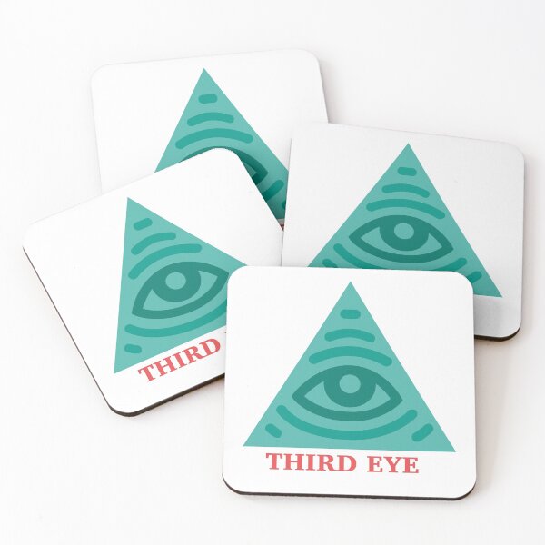 Item preview, Green triangle with third eye designed and sold by abhishekarts.