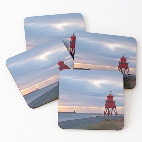 Item preview, Herd Groyne Lighthouse Sunrise, South Shields, Tyne and Wear designed and sold by Rob Cole Photography.
