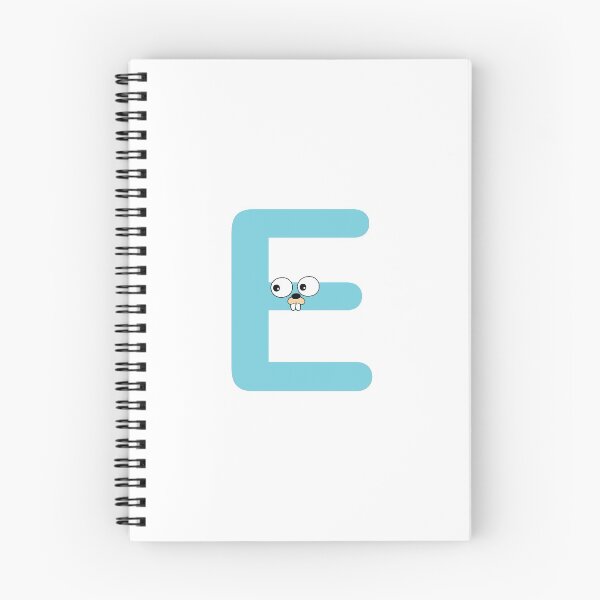 Item preview, Blue Go Lang Gopher Letter E designed and sold by codingpotato.