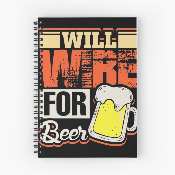Item preview, Will wire for beer funny electric shirt designed and sold by Grinover.