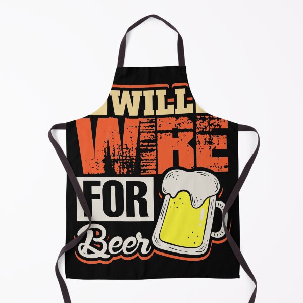 Item preview, Will wire for beer funny electric shirt designed and sold by Grinover.