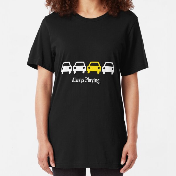 Cabin Pressure - Always Playing Yellow Car Slim Fit T-Shirt