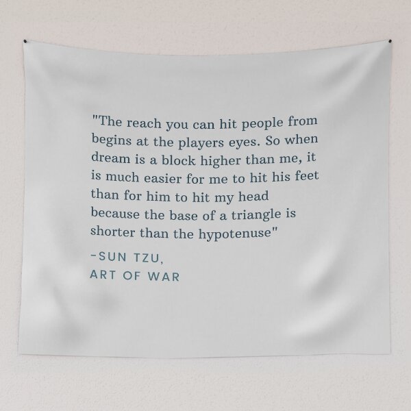Item preview, Sun Tzu art of war quote from dream vs technoblade video designed and sold by Cloud Five.