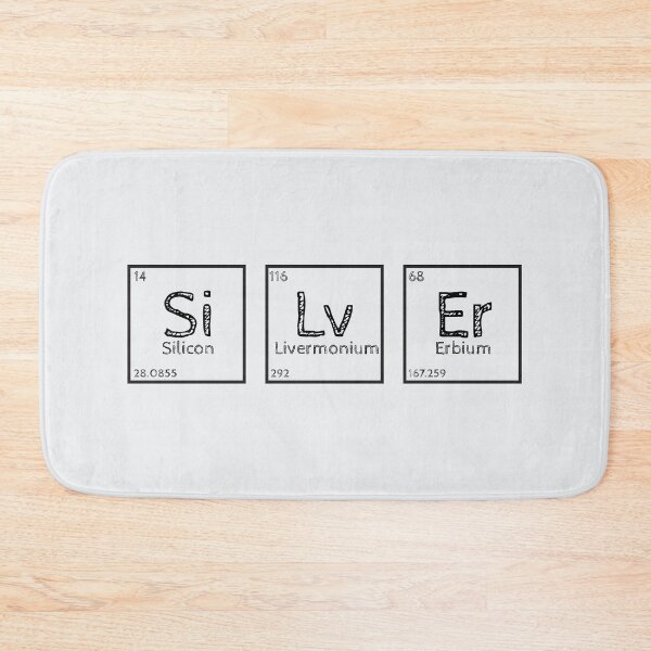 Item preview, Scientific Silver Element Science Periodic Table designed and sold by Sour Soul.