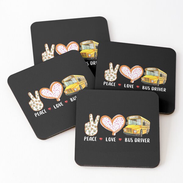 Item preview, Peace love Bus Driver designed and sold by KhanWill.
