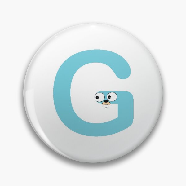 Item preview, Blue Go Lang Gopher Letter G designed and sold by codingpotato.