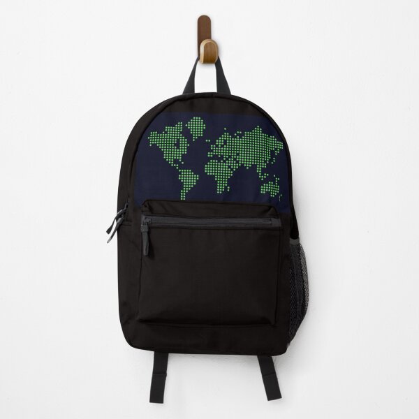 Item preview, Green Dot World Map designed and sold by Poptopia.