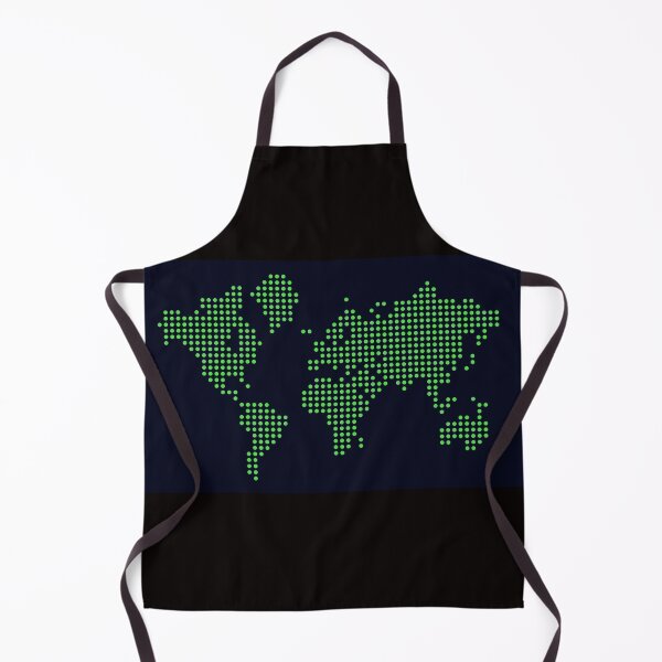 Item preview, Green Dot World Map designed and sold by Poptopia.