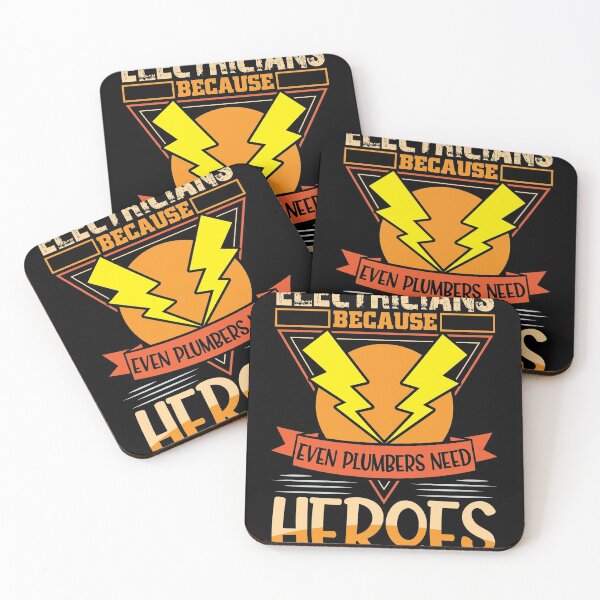 Item preview, Electricians because even plumbers need heroes designed and sold by Grinover.