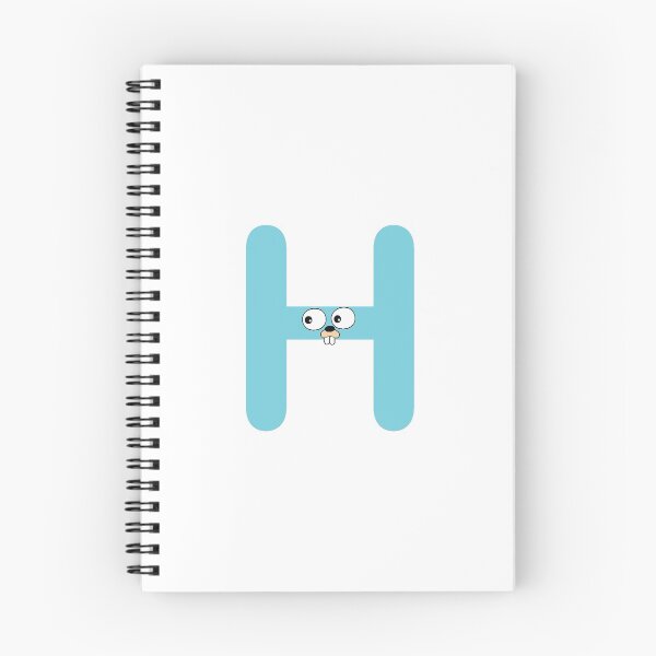 Item preview, Blue Go Lang Gopher Letter H designed and sold by codingpotato.