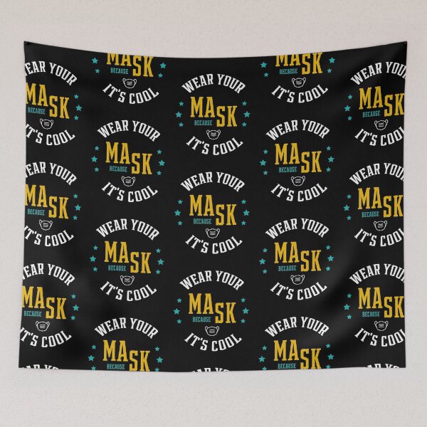 Item preview, wear your mask because it's cool - gift back to school funny designed and sold by DiogoCalheiros.
