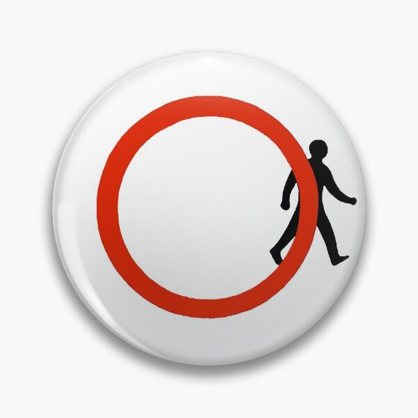 Item preview, Funny Clever rebel man steps outside circle street sign art lover gift t shirt designed and sold by Johannesart.