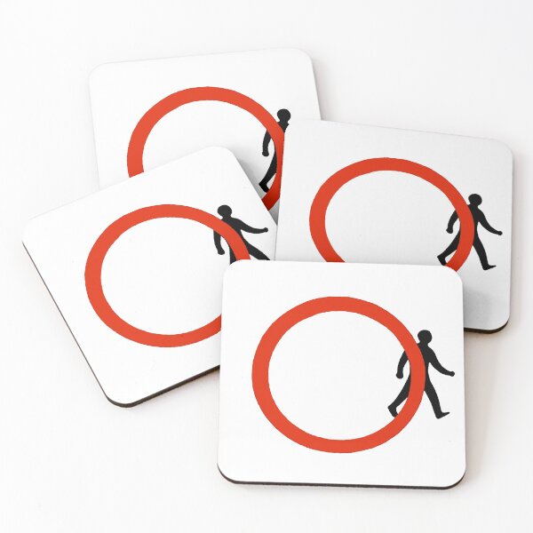 Item preview, Funny Clever rebel man steps outside circle street sign art lover gift t shirt designed and sold by Johannesart.