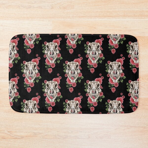 Item preview, Dinosaur Skull on Flowerbed designed and sold by Ella Dethloff.