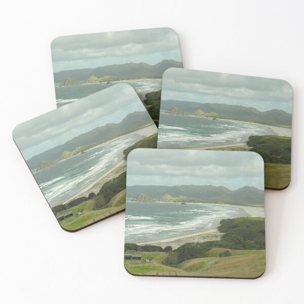 Item preview, Wind-blown Day at Medlands Beach, Great Barrier Island, New Zealand Bath Mat designed and sold by Hanlar.