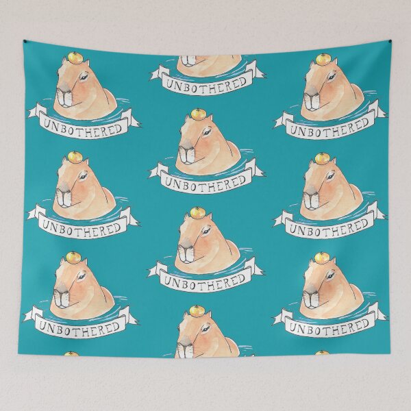 Item preview, Unbothered Capybara designed and sold by rachelclaireart.