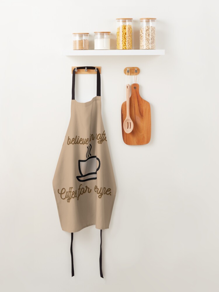 Alternate view of I Believe In Coffee - Daria Morgendorffer Design Apron