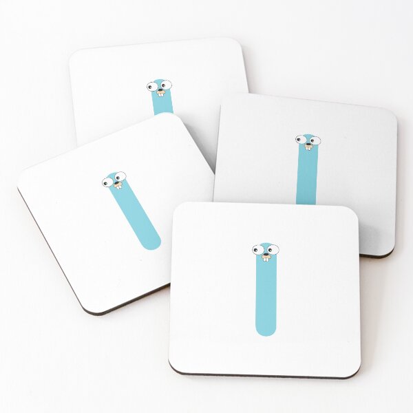 Item preview, Blue Go Lang Gopher Letter I designed and sold by codingpotato.