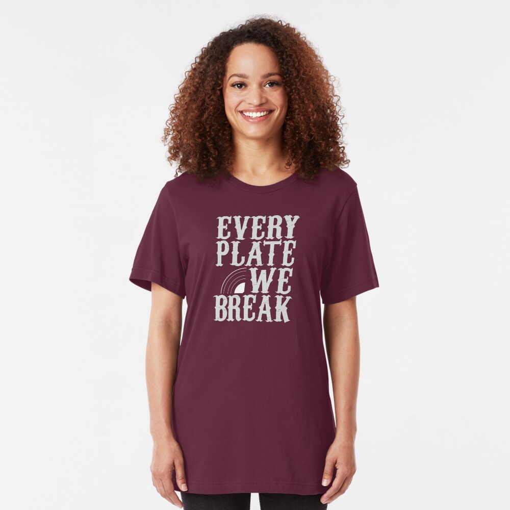 everyplatewebreak - logo Slim Fit T-Shirt