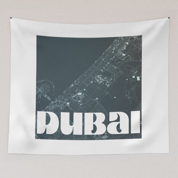 Item preview, Dubai City Map designed and sold by UN-labelledGirl.