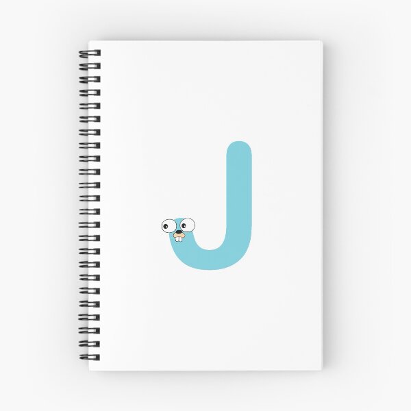 Item preview, Blue Go Lang Gopher Letter J designed and sold by codingpotato.