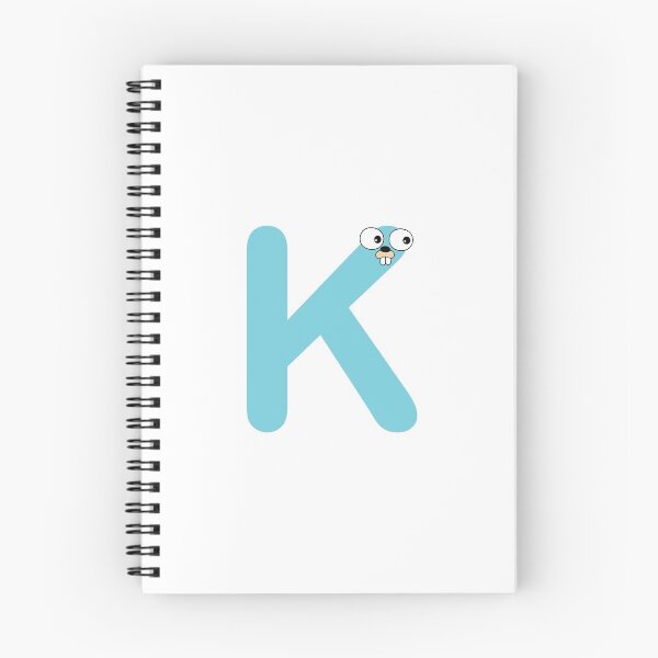 Item preview, Blue Go Lang Gopher Letter K designed and sold by codingpotato.