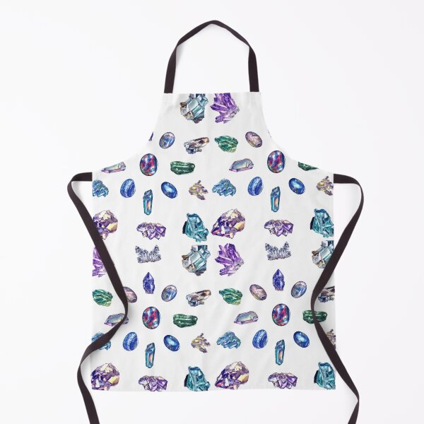 Item preview, Crystals 1 - Gemstones Watercolor Pastel White designed and sold by Quirkle Berry.