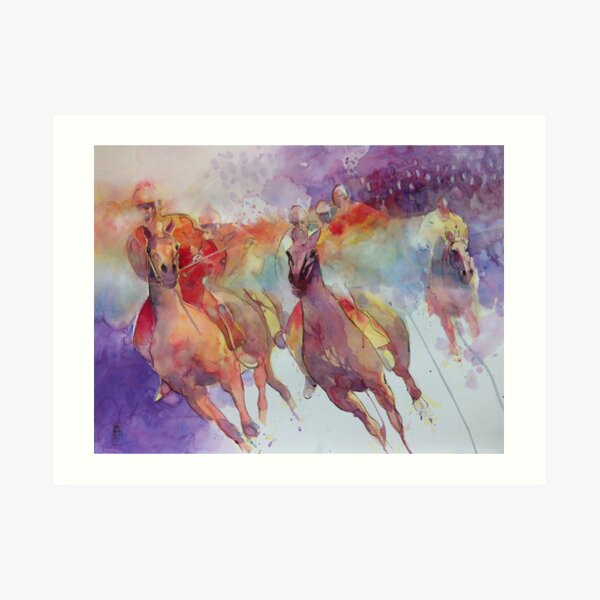 Lonelyness of the rider Art Print
