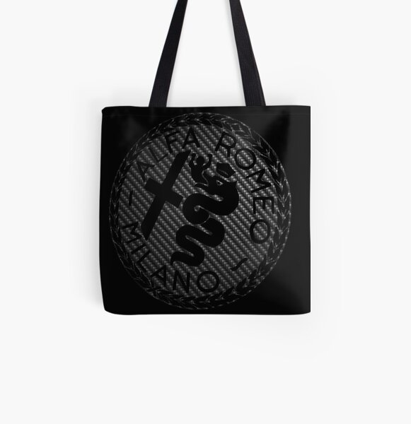 Logo carbone Alfa Romeo Tote bag doublé