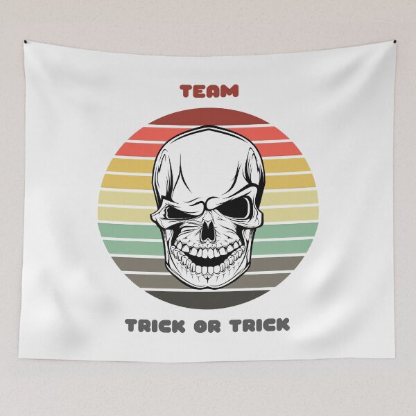 Item preview, Sunset Skull / Team Trick or Trick designed and sold by Nathalie Aynié.