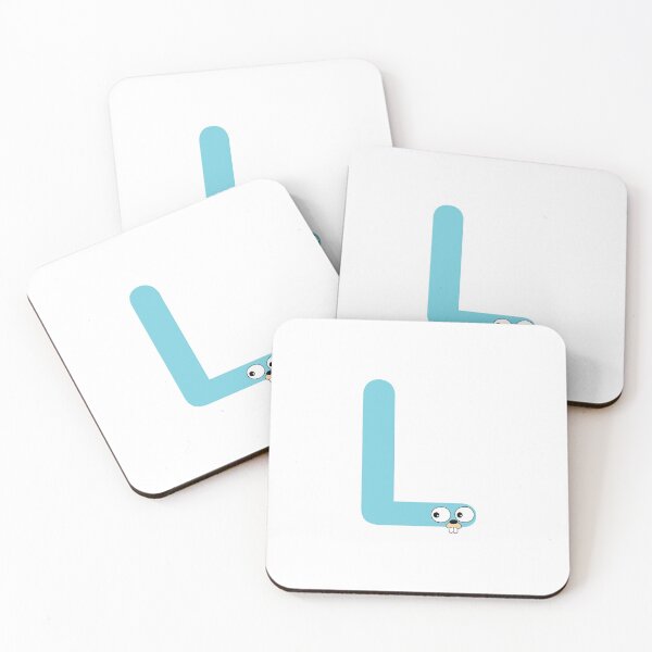 Item preview, Blue Go Lang Gopher Letter L designed and sold by codingpotato.