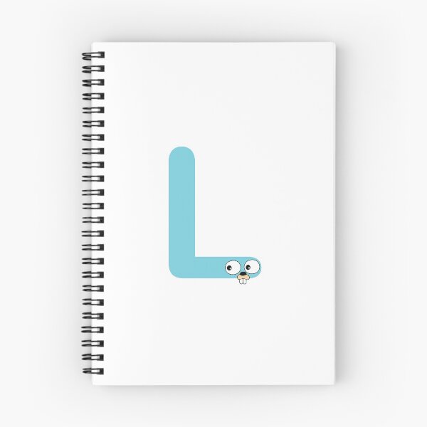Item preview, Blue Go Lang Gopher Letter L designed and sold by codingpotato.