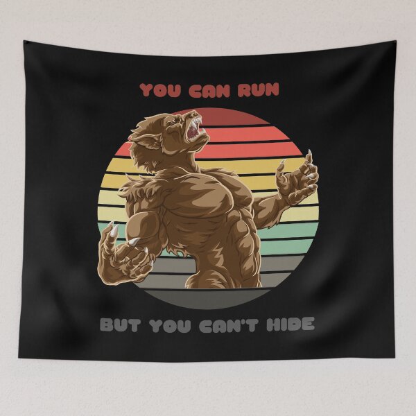 Item preview, Sunset Werewolf / You Can Run But You Can't Hide designed and sold by Nathalie Aynié.