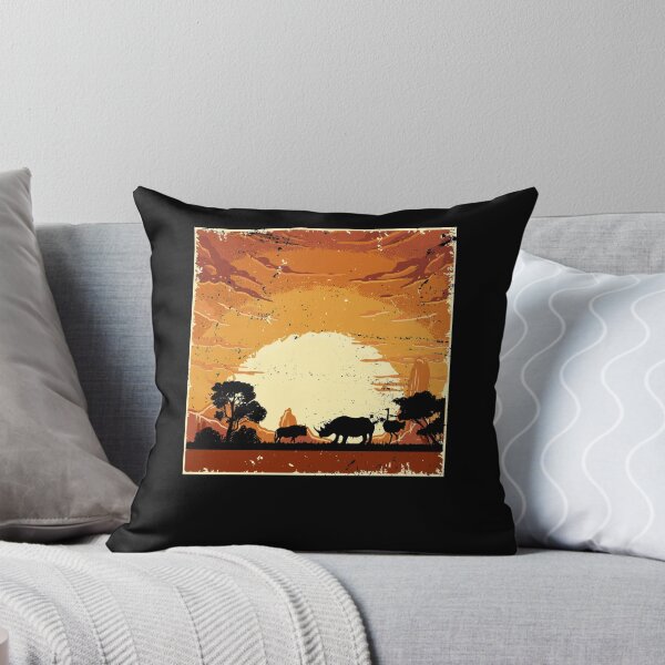 Artikelvorschau, Africa Savanna Safari Rhino entworfen und verkauft von bestshirtdesign.