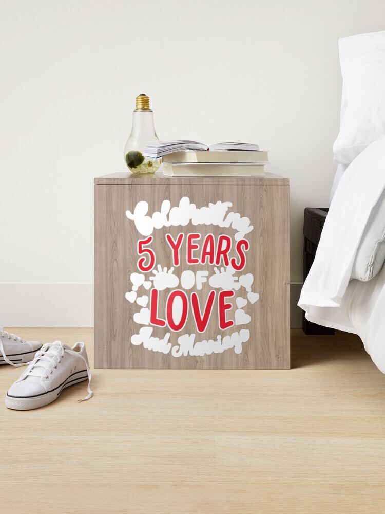 Even After 5 Years She Still Digs Me 5th Wedding Anniversary Gift For Him  Husband Art Print by iRockstar Merch