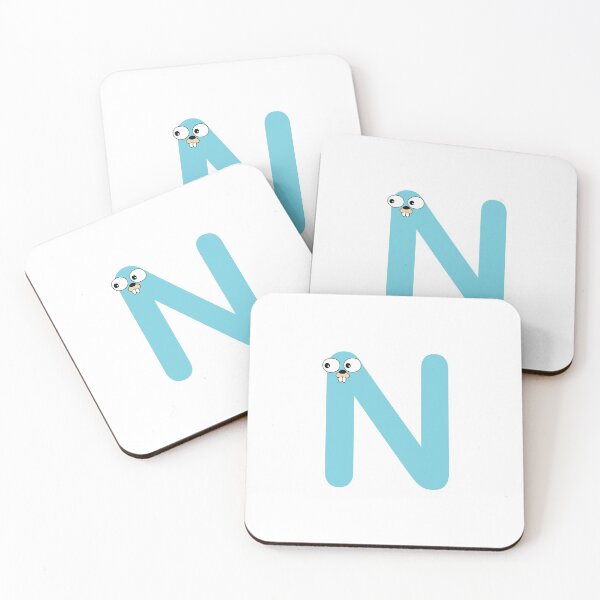 Item preview, Blue Go Lang Gopher Letter N designed and sold by codingpotato.
